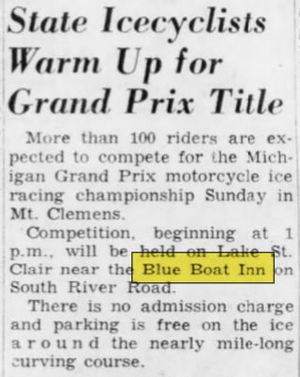 Candles (Blue Boat Inn) - Ice Motorcycle Race At Blue Boat 1965